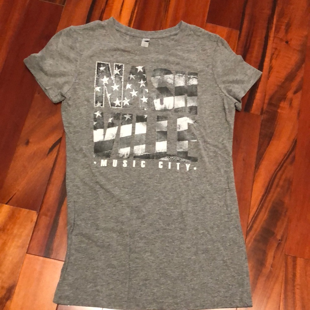 Next Level gray Nashville shirt sleeve shirt